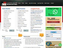 Tablet Screenshot of juraganwebhosting.com